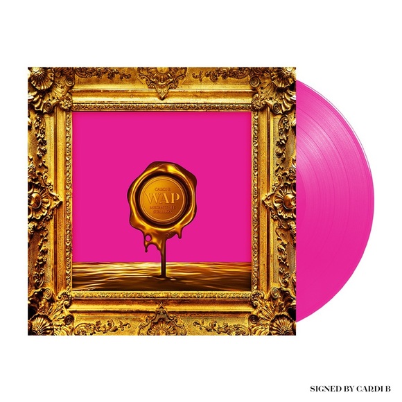 Limited Edition Pink Drip SIGNED Cardi B WAP Vinyl - Picture 5 of 5
